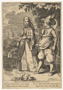 Milan Ornamenter for menn og kvinner, fra Fashions of Different Nations.n.d.