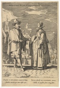 Belgisk kjøpmann og hans ektefelles kjole, fra Fashions of Different Nations.n.d.