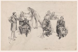 Representantenes hus under debatten om grunnlovsreformen i 1887 av Pieter de Josselin