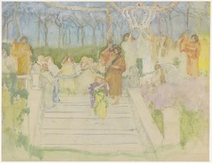 Tableau vivant i anledning bryllupet til dronning Wilhelmina i 1901