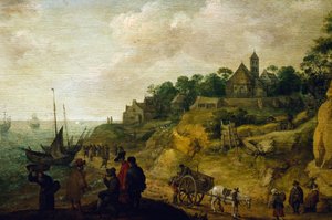 Nederlandsk landskap, tilskrevet Pieter de Neyn (1597-1639). av Pieter de Neyn