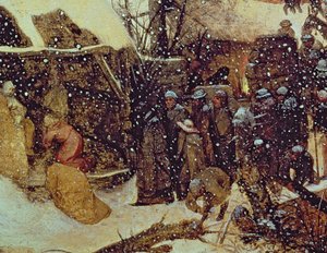 Tilbedelsen av de vise menn i snøen av Pieter the Elder Bruegel