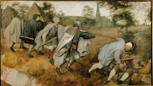 Den blinde leder den blinde (maleri på lerret) av Pieter the Elder Bruegel