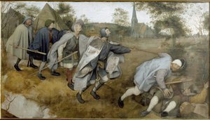 Lignelsen om de blinde - Maleri av Pieter Bruegel the Elder