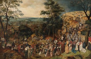 Kristus som bærer korset av Pieter the Younger Brueghel