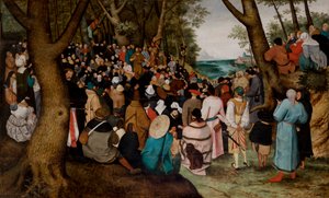 Preken av døperen Johannes av Pieter the Younger Brueghel
