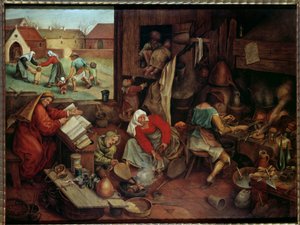 Alkymistmaleriet av Pieter den unge kalt Brueghel d