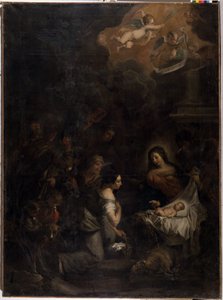 Hyrdenes tilbedelse av Pieter van (after) Mol