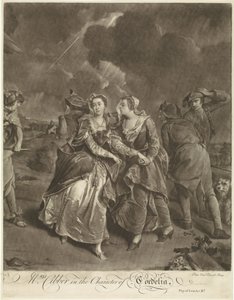 Skuespiller Susannah Maria Cibber som Cordelia