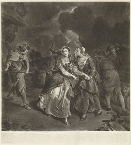 Skuespiller Susannah Maria Cibber som Cordelia