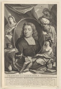 Portrett av François Valentijn Francis Valentinus (tittel på objekt) av Pieter van Gunst