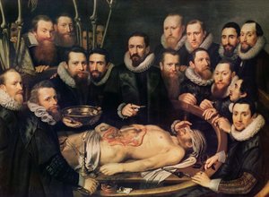 Anatomieleksjonen til doktor Willem van der Meer i Delft av Pieter van Miereveld