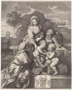 Hellig familie med Elizabeth og døperen Johannes