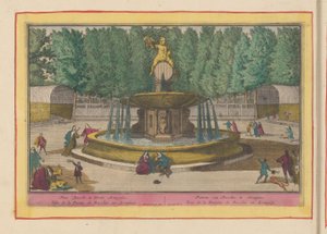 Fontenen av Bacchus i hagen til det kongelige palasset i Aranjuez Fountain of Bacchus, ved Aranjues (tittel på objekt) Theatrum Hispaniae (...) (serietittel)