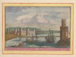 Utsikt over Torre del Oro og forstaden Triana nær Sevilla Gesigt av forstaden Triane, Gulden Tooren og broen over Guadalquivir (tittel på objekt) Theatrum Hispaniae (...) (serietittel)