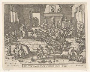 Apenschool Apenspel (serietittel) av Pieter van der Borcht (I)