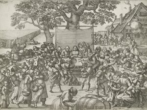 Bondens bryllup av Pieter van der Borcht (I)