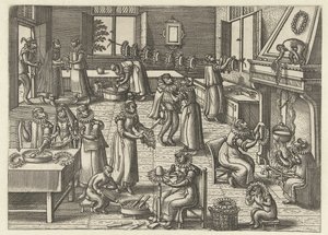 krage studio Apenspel (serietittel) av Pieter van der Borcht (I)