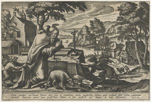 Sankt Antonius fristelse av Pieter van der Borcht (I)