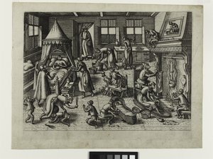 Barnehagen, ca. 1585 (etsing)
