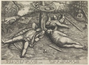 dovendyr av Pieter van der Heyden (attributed to)