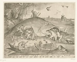 Big Fish Swallow Small Fish Den store fisken spiser den lille fisken
