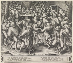 Dans i et bondebryllup av Pieter van der Heyden
