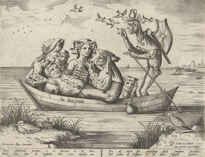 Den blå båten Bie blau schuijte (tittel på objekt) av Pieter van der Heyden