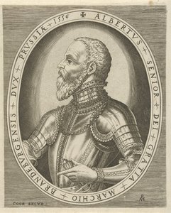 Portrett av Albrecht Friedrich, markgreve av Brandenburg Portretter av linjaler (serietittel) av Pieter van der Heyden