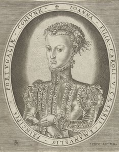 Portrett av Johanna av Habsburg Portretter av linjaler (serietittel) av Pieter van der Heyden