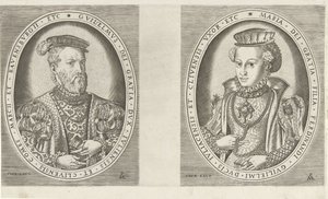 Portretter av Vilhelm II, hertug av Gelre, og av Maria av Østerrike, hertuginne av Gelre Portretter av linjaler (serietittel) av Pieter van der Heyden