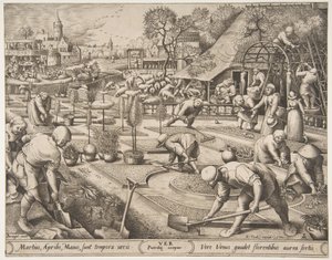 Spring Ver fra Årstidene, 1570. av Pieter van der Heyden