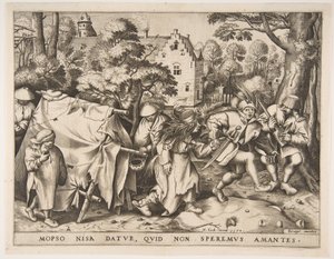 Den skitne bruden eller ekteskapet mellom Mopsus og Nisa, 1570.