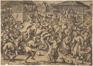 The Festival of Fools, etter 1570. av Pieter van der Heyden