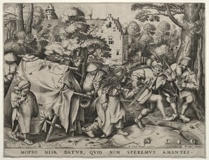 Bryllupet til Mopsus og Nisa, 1570. av Pieter van der Heyden