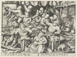 fettete kjøkken Magert kjøkken og det fete kjøkkenet (serietittel) av Pieter van der Heyden
