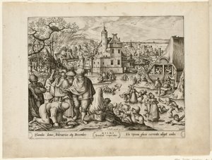 Winter, fra The Four Seasons av Pieter van der Heyden
