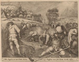 Sommer av Pieter van der Heyden after Pieter Bruegel the Elder