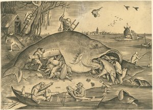 Den store fisken Spis den lille fisken