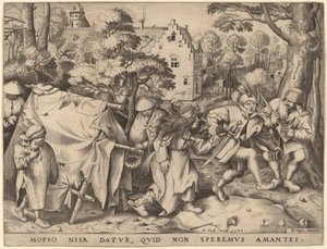 Bryllupet til Mopsus og Nisa av Pieter van der Heyden after Pieter Bruegel the Elder