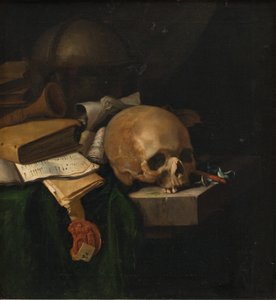 Vanitas stilleben av Pieter van der Willigen