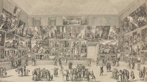 Utsikt over salongen fra 1785.