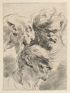 Groteske hoder av Pietro Antonio Novelli