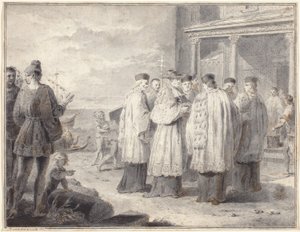 Paulinus, kardinal og patriark av Aquileia, flytter setet sitt til Grado