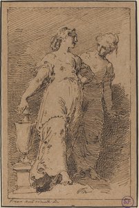 To unge kvinner av Pietro Antonio Novelli