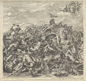 Slaget ved Arbella (venstre del) av Pietro Aquila