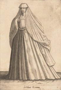 Den romerske enken, ca. 1580. av Pietro Bertelli.