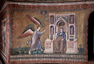The Mosaic Annunciation of the Apse av Pietro Cavallini