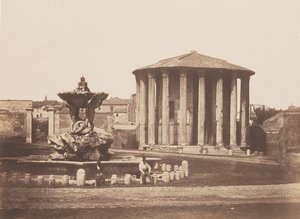 Vesta-tempelet, 1850-tallet. av Pietro Dovizielli