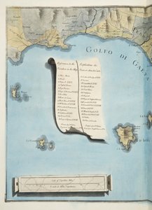 Kart over Gaeta-bukten fra 